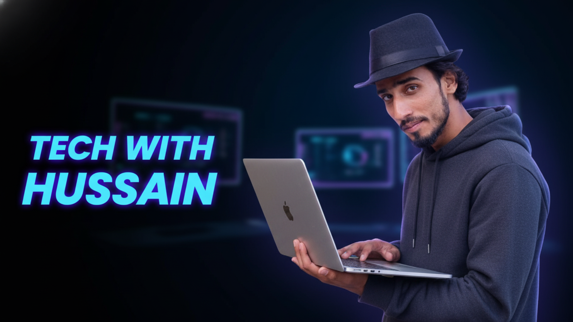 Techwithhussain.online — course website screenshot