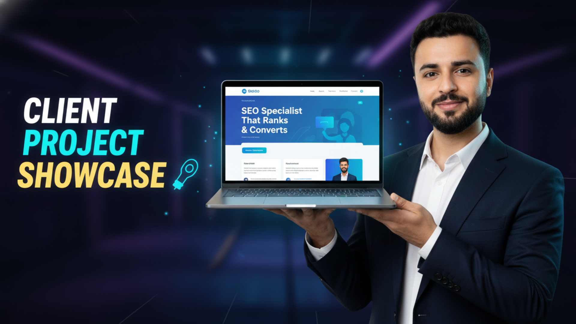 Muneebworks.online — modern high-converting SEO portfolio website screenshot